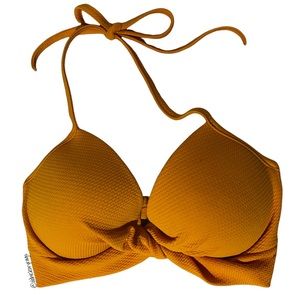 Shade & Shore Yellow Bikini Top Size 34DD